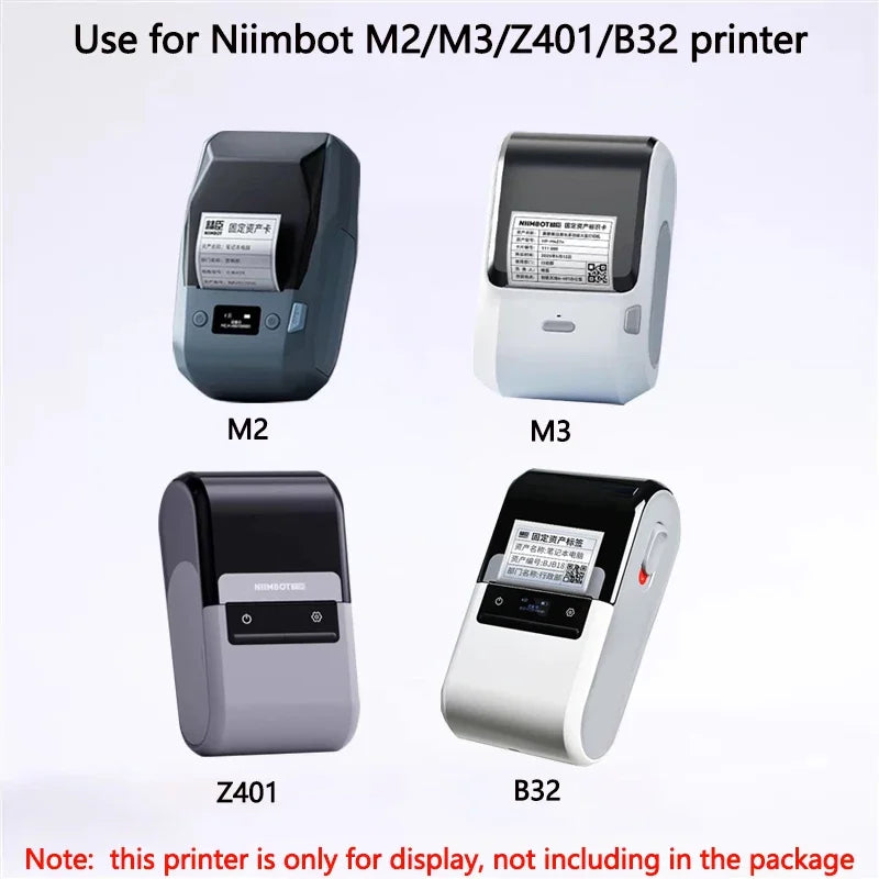Niimbot M2/M3/B32/Z401 White Label Paper Self-adhesive Thermal Transfer Printing Waterproof Sticker for Niimbot M2/M3 Printer