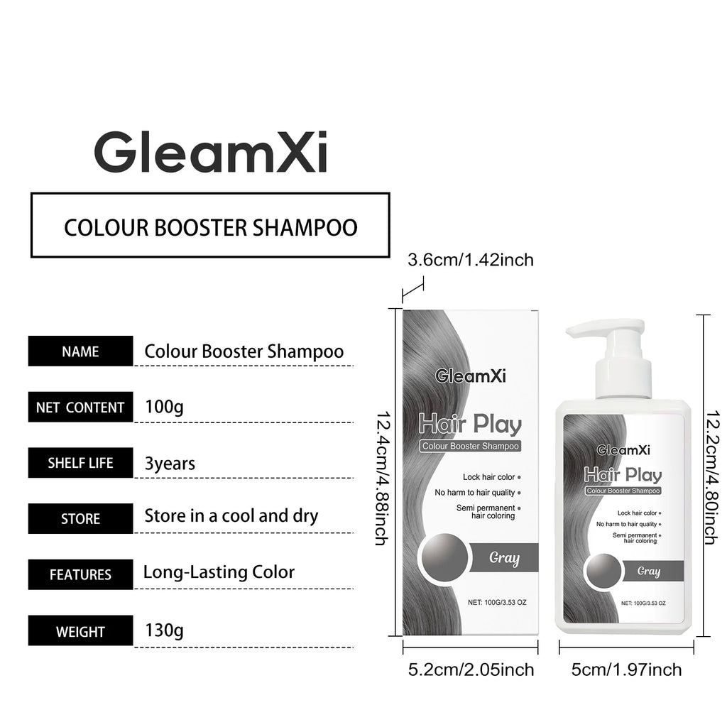 100g Hair Dyeing Shampoo Color-Locking Fade Prevention Gentle Cleansing Nourishing Smoothing Gray Color Fixing Hair Dye Shampoo