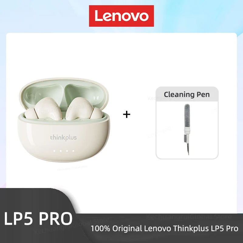 Lenovo LP5 PRO Wireless Bluetooth 5.4 Earphones TWS HiFi Sound Gaming Earbuds LP5Pro Sport Headset Long Standby with Mic 2025