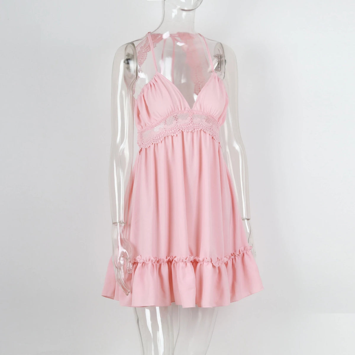 Sexy Strapless Floral  Waist Dress Cross-Border Elegant Cotton Blend Wrap Chest Style No Sleeve Summer New Arrival