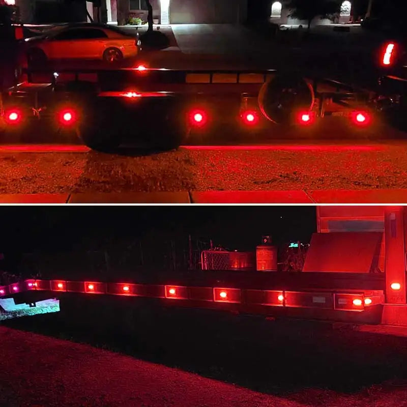 3led Truck Side Marker Light Adhesive Tape Turn Signal Lamp Rear Light Warning Stop Lamp Car Truck Trailer Tractor Lorry 12V 24V