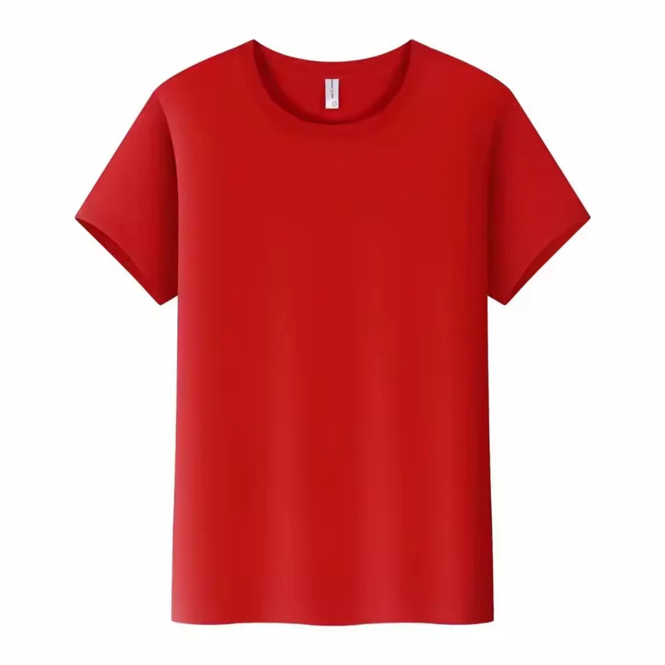 Design/Customize Logo Cotton T-shirt Men's and Women's Short Sleeved Shirt DIY Personalized Logo Team Advertising Top