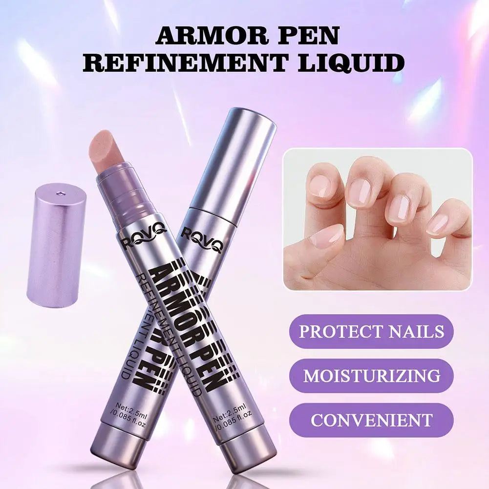 Nail Polish Pen,Cuticle Care Treatment Pen,Polishes And Smooths Cuticles,Pen Refinement Liquid Nail Art Pen Manicure Care Tools
