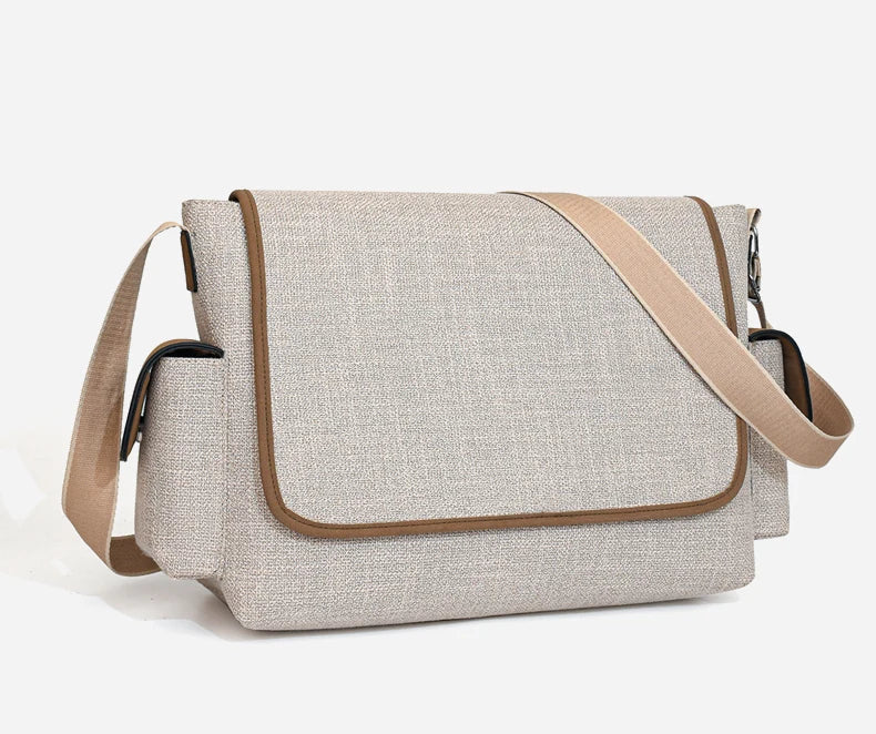 New Women's Large Capacity Canvas Shoulder Bag Casual Tote Handbag Trendy Messenger Bag for Everyday Use