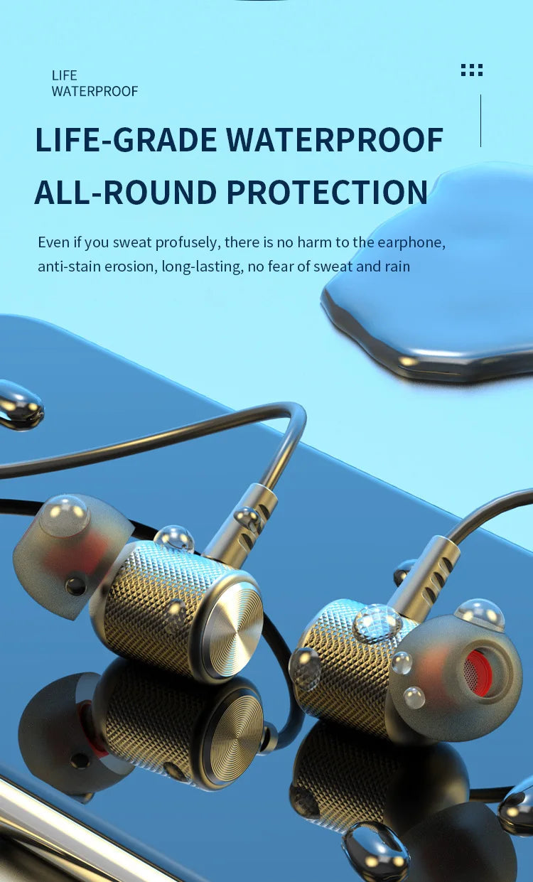 Wireless Bluetooth 5.0 Headphone Neckband Magnetic Earphones Sport Running Earbuds Waterproof Headset With Mic For iPhone Realme