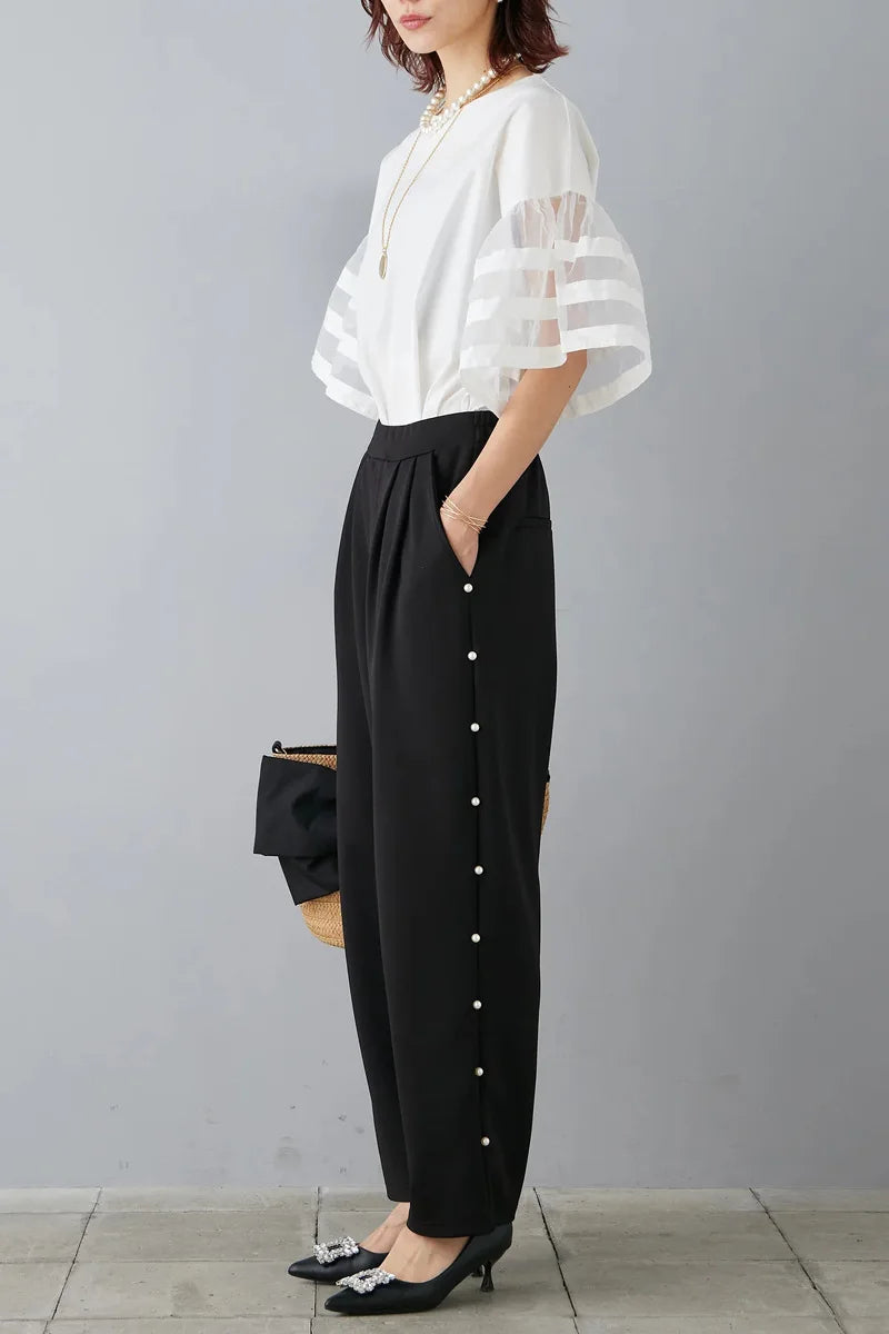 Flare Sleeve Shirts & Blouses Fashion Loose 2026 Woman Blusas New Arrivals Camisas Japan Korean Ropa Mujer Summer Tops