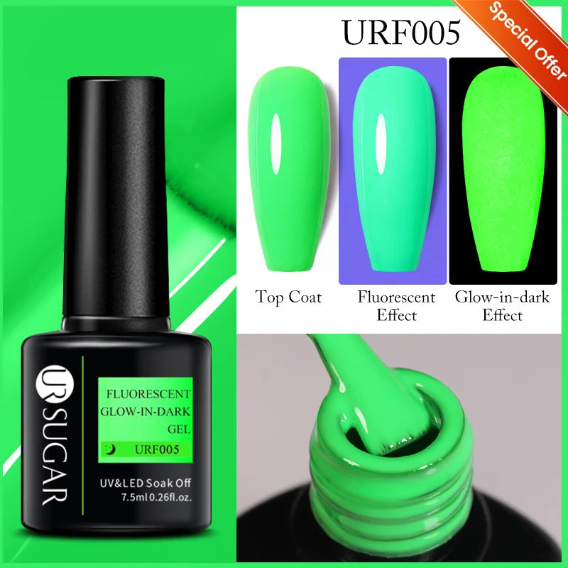 UR SUGAR 7ML Valentine’s Day Gel Nail Polish 107 Colors Classic Black Red Glitter Semi Permanent Autumn Soak Off UV Gel Varnish