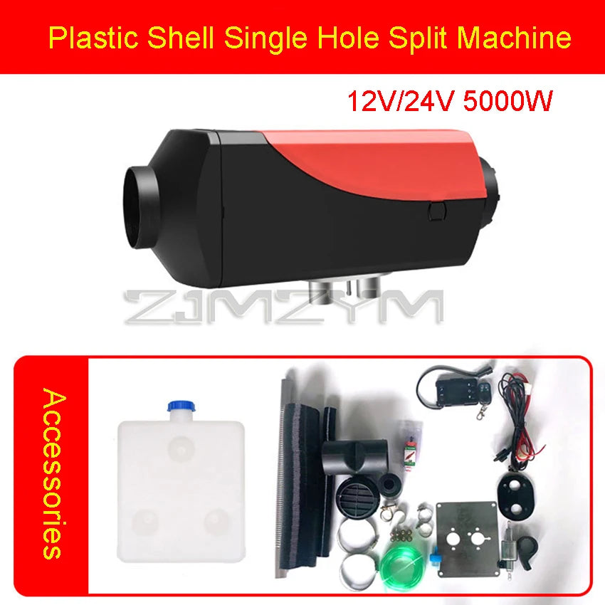 12V 24V Diesel Air Heater 5KW Diesel Parking Heater for Boats Caravan RV Camper Bus Truck With LCD Display Remote