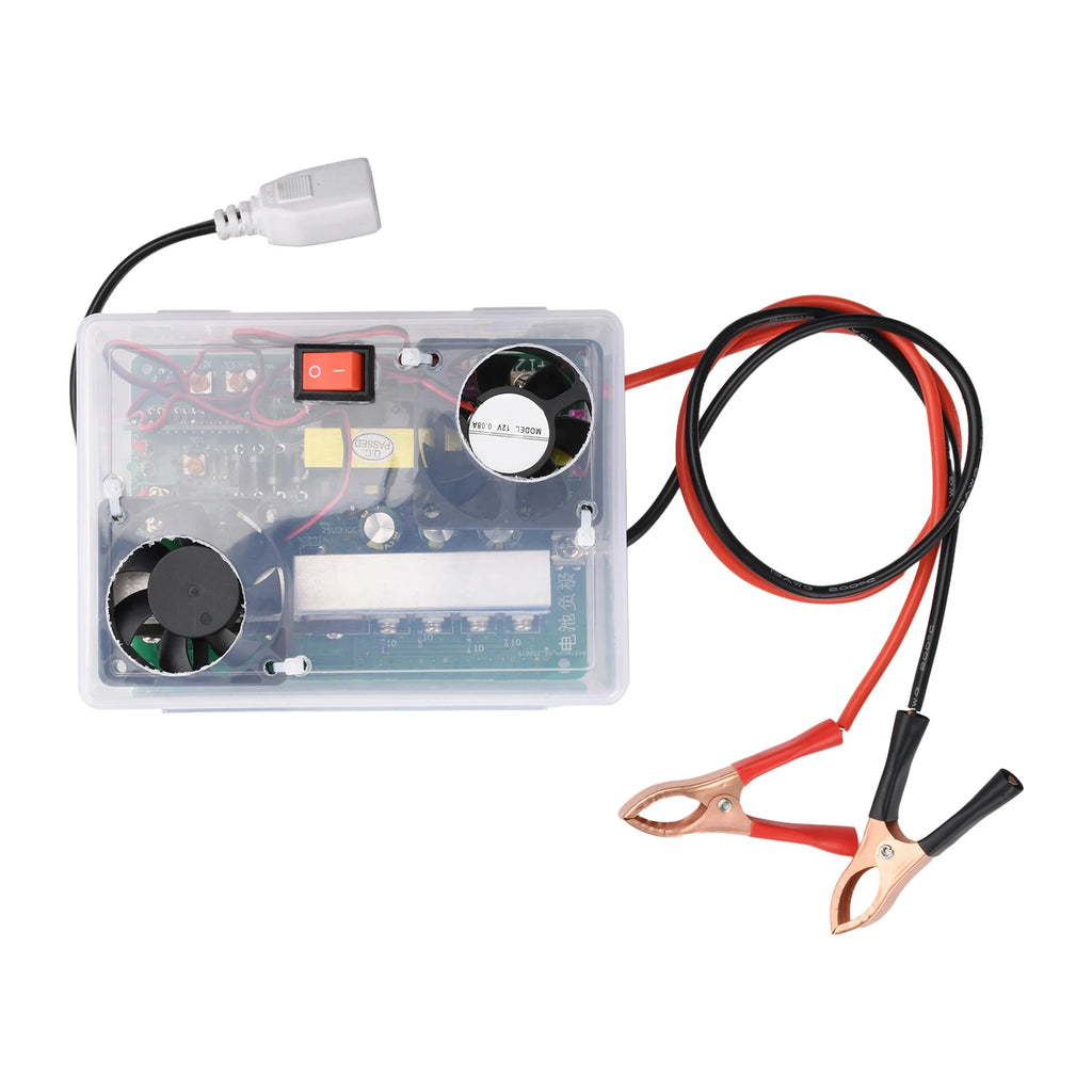 500W Inverter Module 12V to 220V DC-AC Booster Board with Switch Temperature-Controlled Fan Supports Electric Vehicle Charging