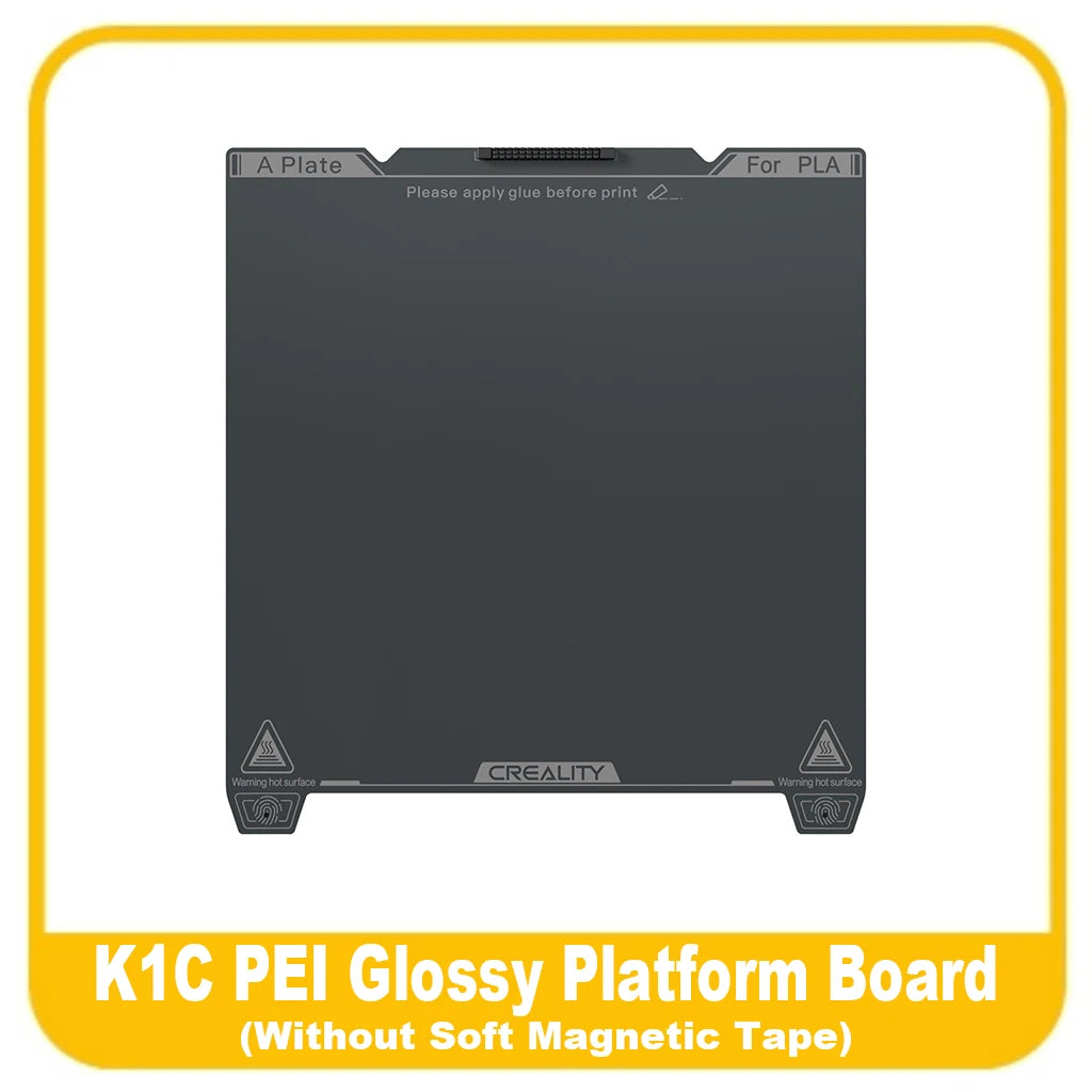 Creality K1C Build Plate 235x235mm PEI Sheet Magnetic Flexible Spring Steel Bed Plate for K1/K1C/Ender 3/Ender V3 KE/SE
