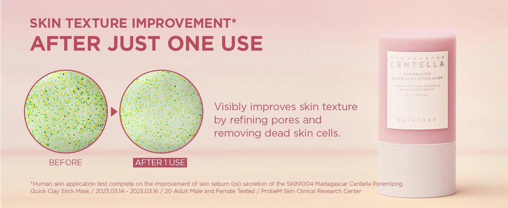 SKIN1004 Poremizing Quick Clay Stick Mask Korean Face Deep Cleansing Shrink Pores Skincare Sebum Control Pink Mud Mask Skin Care