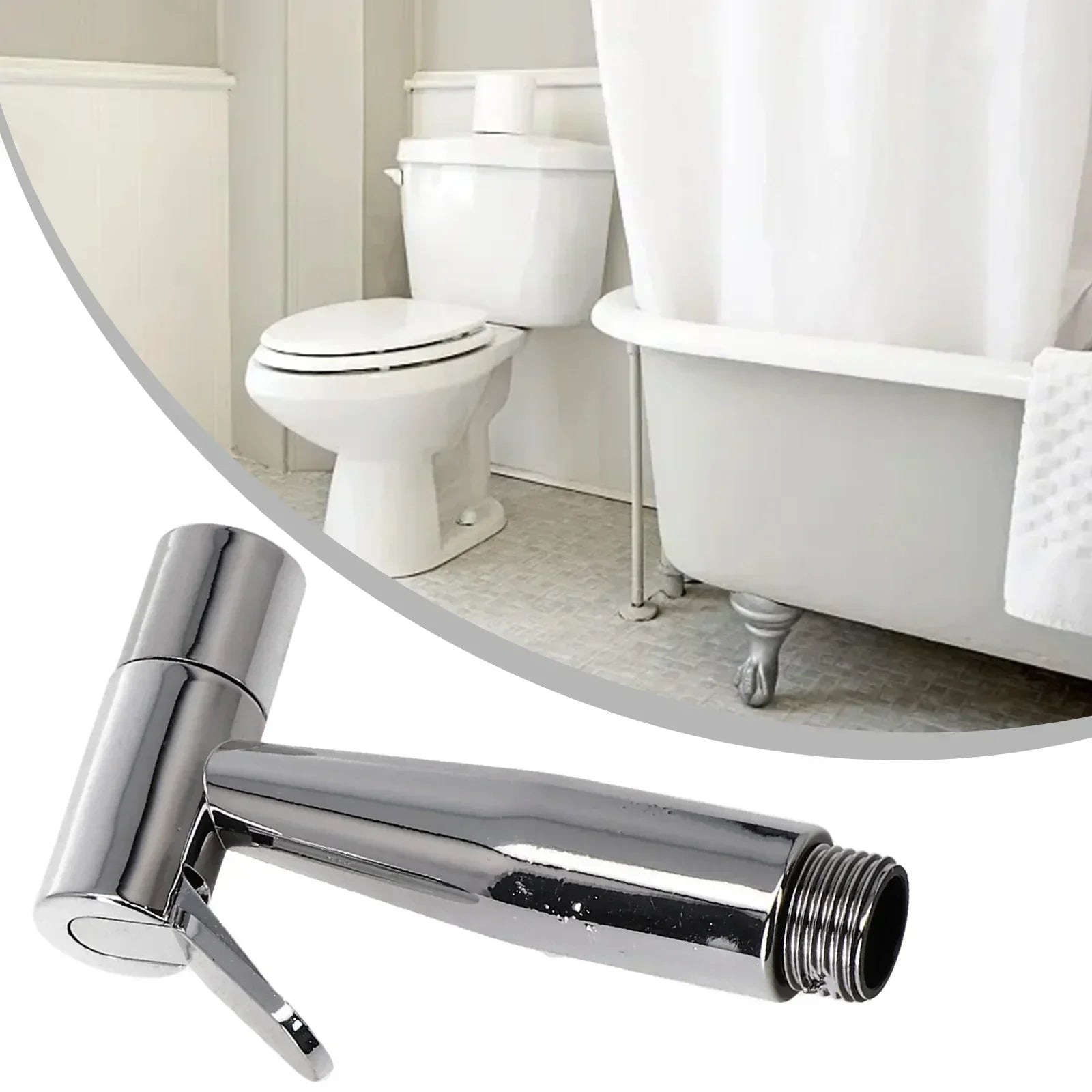 Handheld Toilet Faucet Sprayer Held Stainless Steel Sprayer Gun Hand Bidet Spray Bathroom Self Cleaning Shower Head Hand Faucet