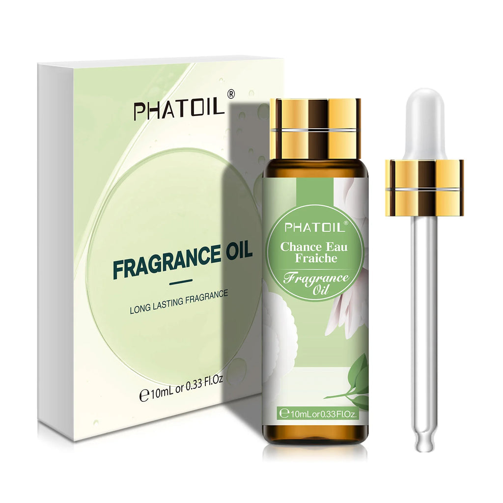 PHATOIL 10ml Fragrance Oil with Dropper White Musk Bubble Gum Sea Breeze Vanilla & Coconut  Coffee Aromatherapy Fragrance Oils