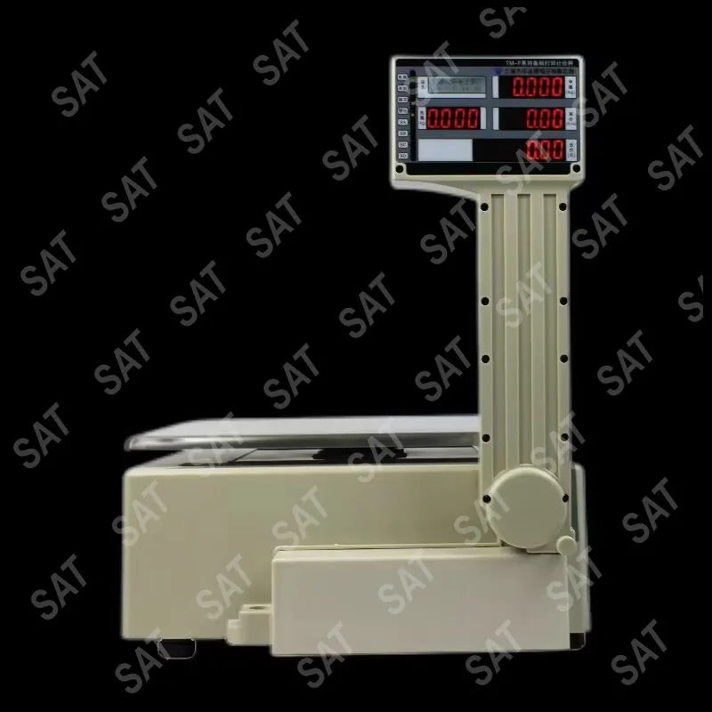 ！@AIDA ACS-S100 Platform Scale Barcode Printing Rugged Design 30kg Capacity OEM Flexible Software Management Simplified Weighing