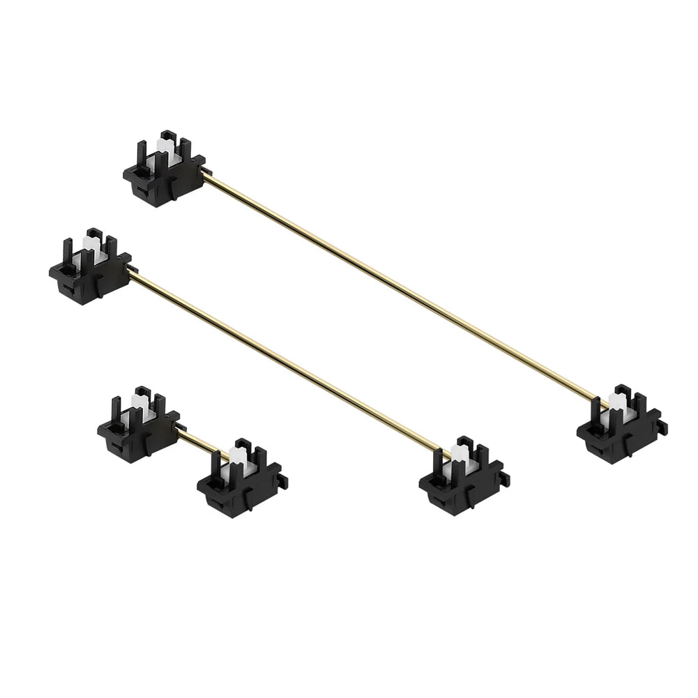 DUROCK Piano Plate Mount Stabilizers 2u 6.25u 7u Panda Stabilizer Gold-plated Wire Plate Stabs Smokey Clear Keyboard Stabilizers