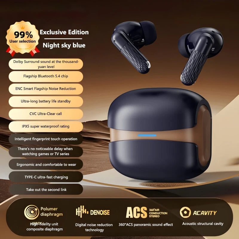 Lenovo New Wireless Earphones Bluetooth Headsets TWS 5.3 Stereo Earbuds Hifi Headphones HD Microphone For Iphone And Android