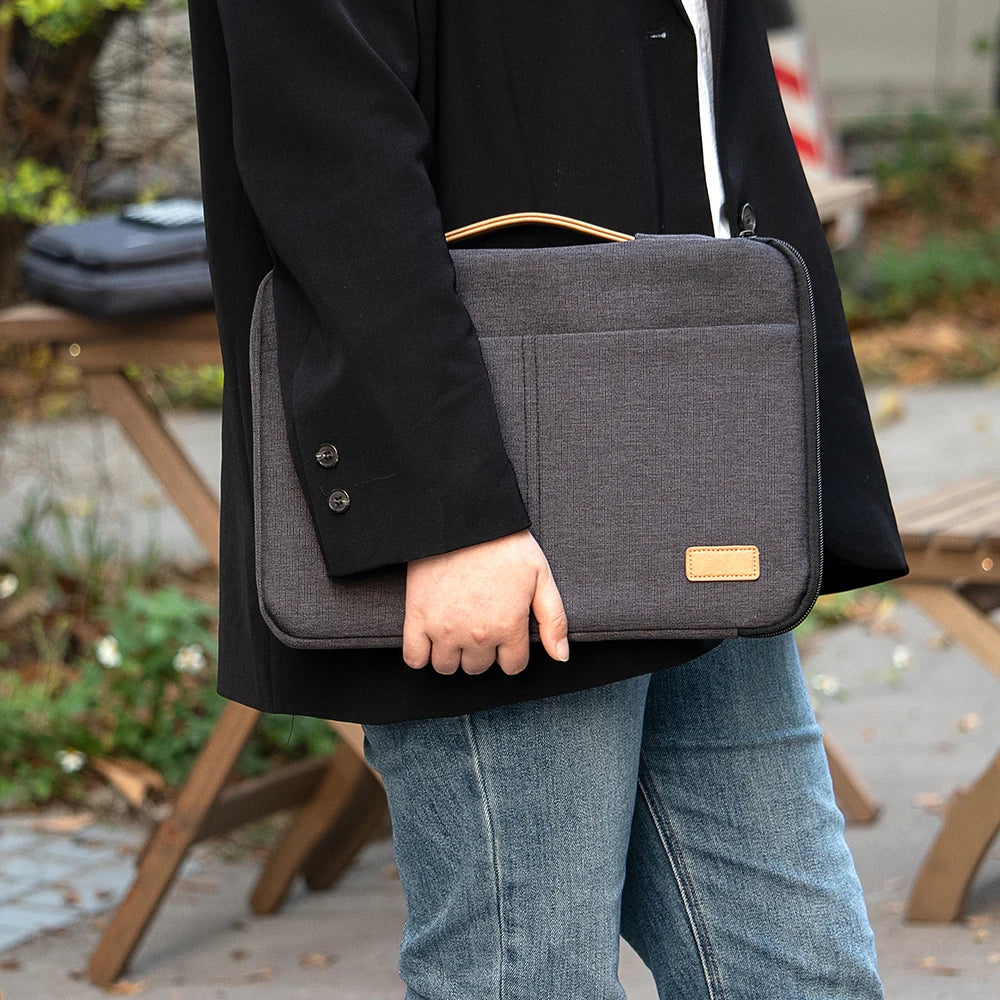 Laptop Sleeve Bag 14 15.6 Inch Notebook Pouch For Macbook HP Dell Acer Shockproof Computer Briefcase Travel Business Men Case