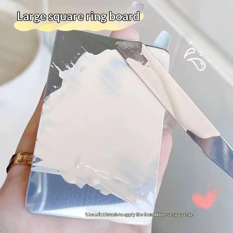 Makeup Palette For Foundation Application Lipstick Eye Shadow Mixer Palette Cosmetic Brushes With Spatula Beauty Tools Nail Art