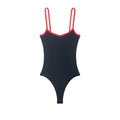Women's Jumpsuit 2026 Summer New Cute Hot Girl Style Fashion Round Neck Color-Blocked Piping Straps Cotton Blend Fabric