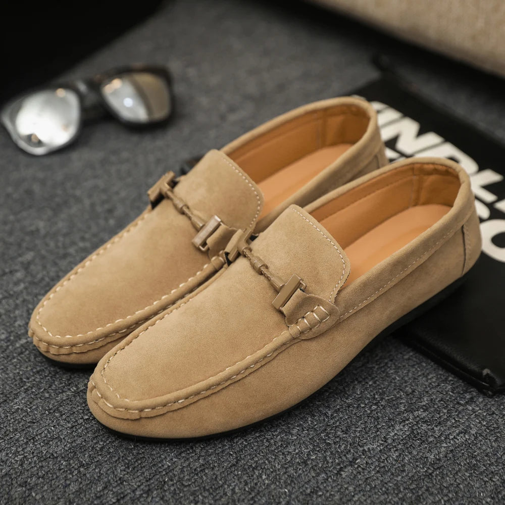 Men Loafers Soft High Quality Spring Autumn Shoes Men Casual Shoes Warm Slip on Flats Driving Shoes Large Size chaussure hommes
