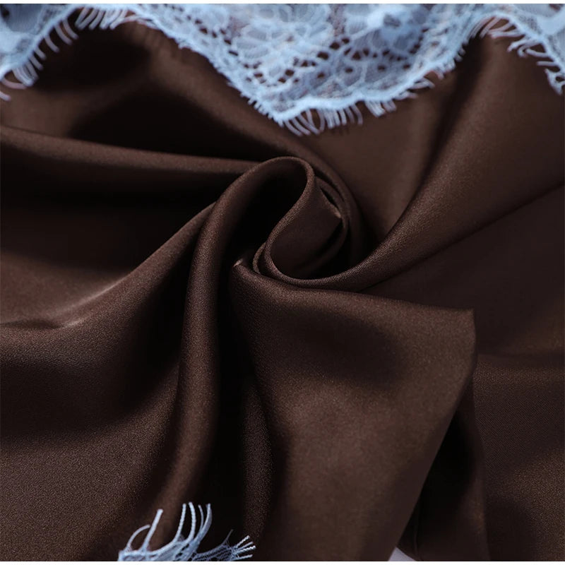 Elegant Lace Patchwork Long Women's Dress Urban Skew-collar Short Sleeve Empire Female Dresses 2026 Summer Vacation Lady Robe
