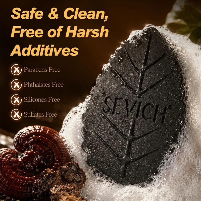 Natural Herbal  Solid Hair Shampoo 120g Strengthen Hair Roots Black Hair Soap Oil Control Anti Dandruff Hair Bar Daily Use