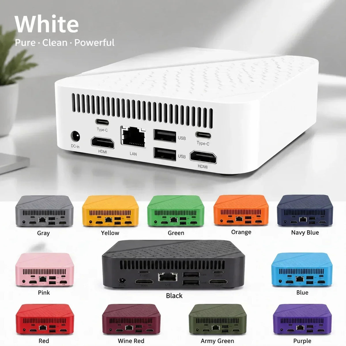 Windows 11 16GB RAM 1/2TB SSD Mini Pc Computer Intel Core N150 Gaming Office Study Pc