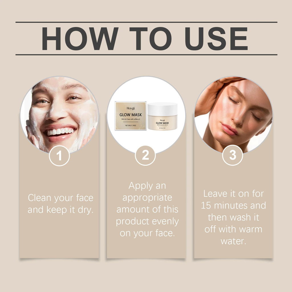 HOYGI Vitamin E Face Mask Shrink Pores Deep Moisturizer Brightening Facial Skin Care Carbomer Gentle Nourishing Anti Aging Mask