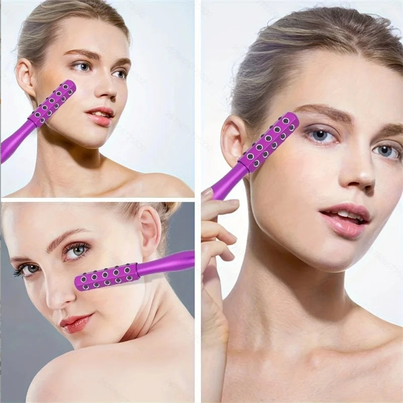 Germanlum Beauty Wand - Faclal Lifting And Massage Roller Massager - Non ElectricQuartz Stone Faclal Massage Tool,-Friendly