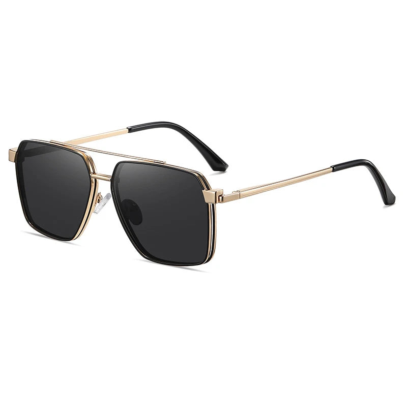 R57638 Polarized Clip Metal Spectacle Frame Casual Spring Hinge Presbyopia Eyeglasses Customizable Prescription Eyeglass