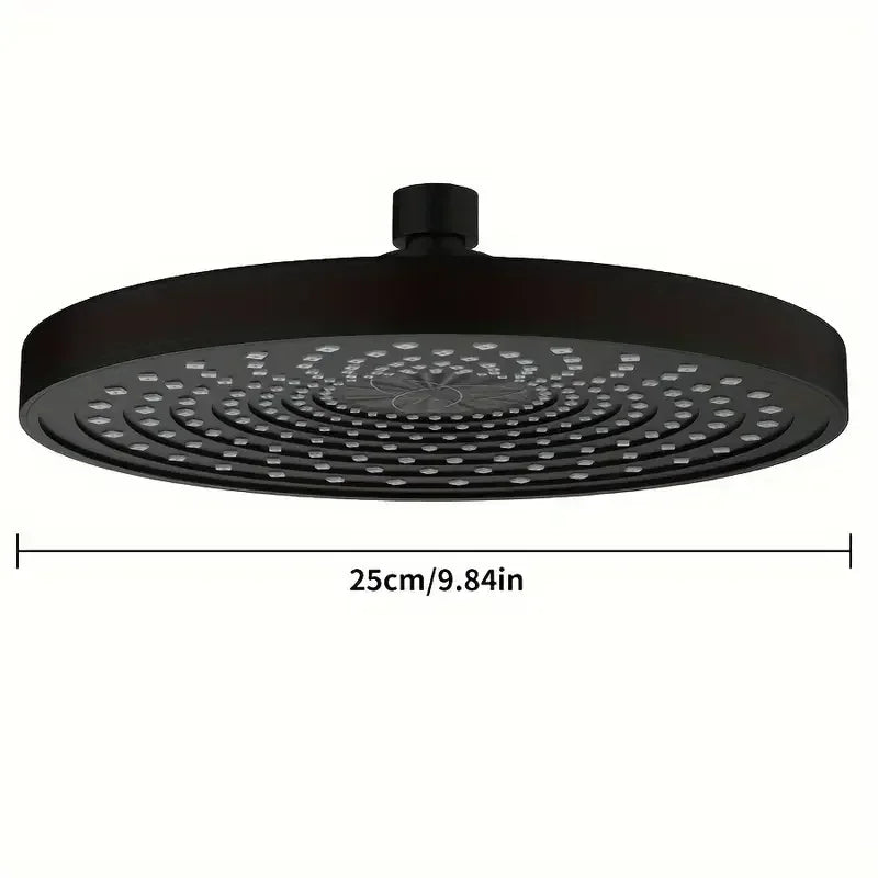 Pressurized Single Head 25cm Top Spray Large Water Volume Booster Shower Head Home Bathroom Shower Head Set