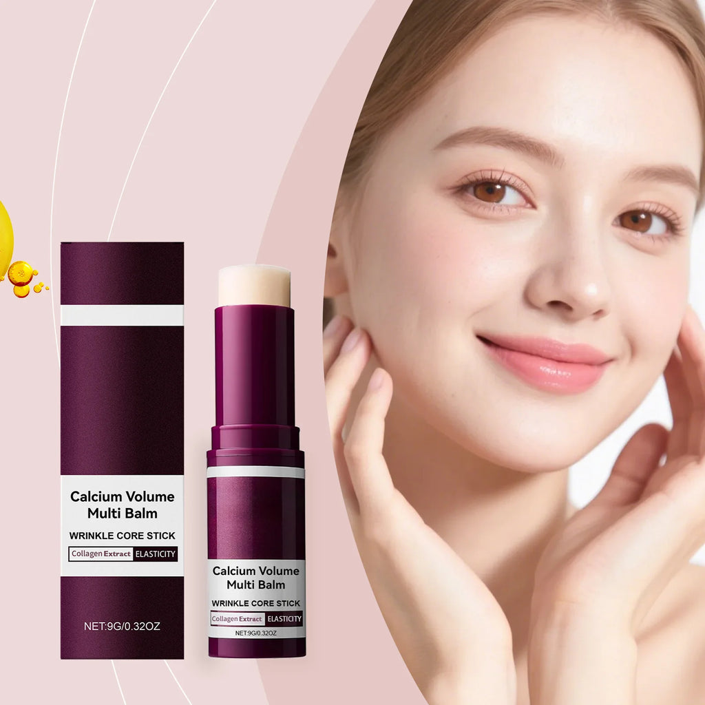 Collagen Wrinkle Removal Multi Bounce Balm Stick Instant Anti-Aging Firming Lift Brighten Facial Dull Skin Moisturizer Cosmetics