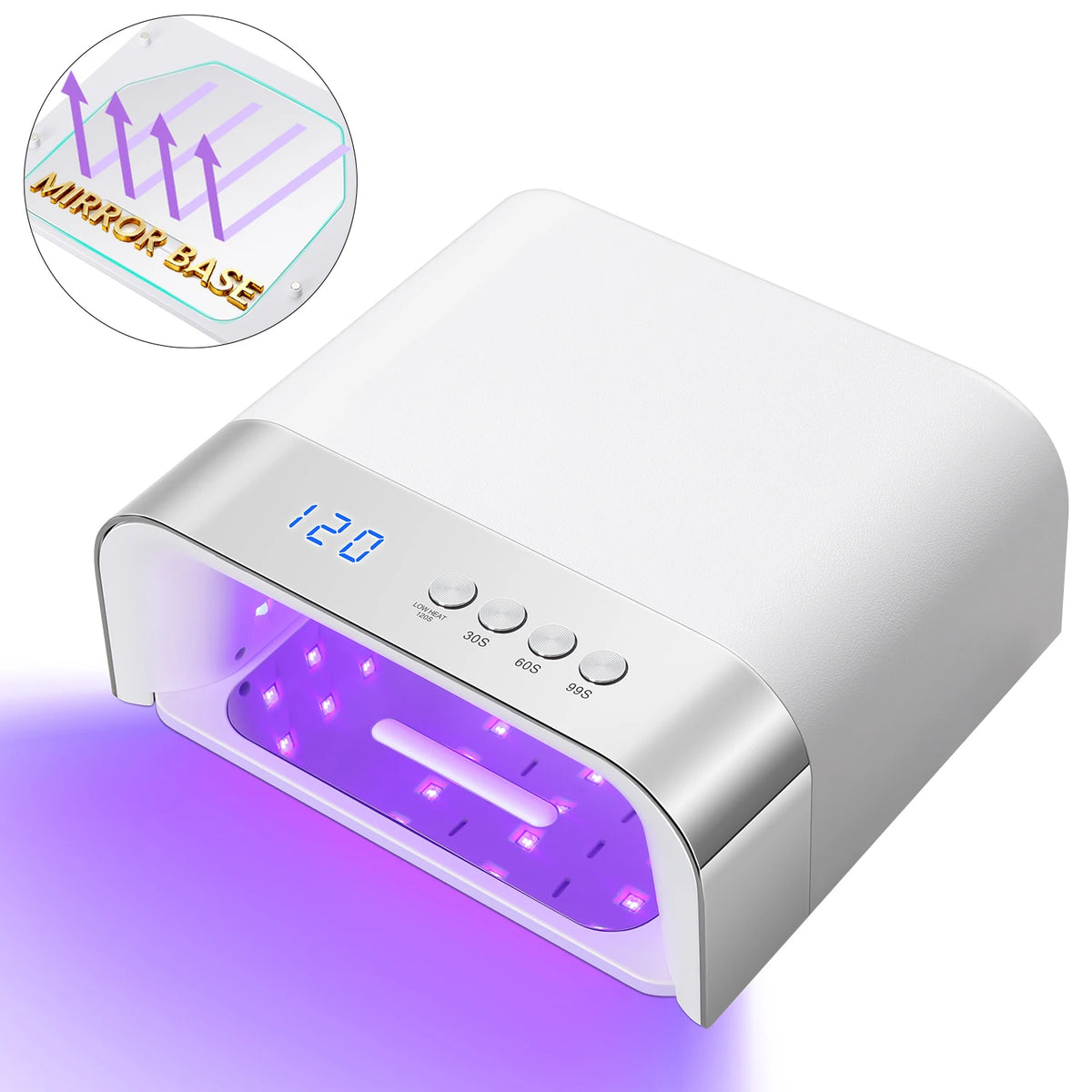 DianaBeauty UV Nail Lamp Portable Nail Dryer with 4 Timer Settings Professional Manicure Lamp with Smart Sensor UV Light Dryer