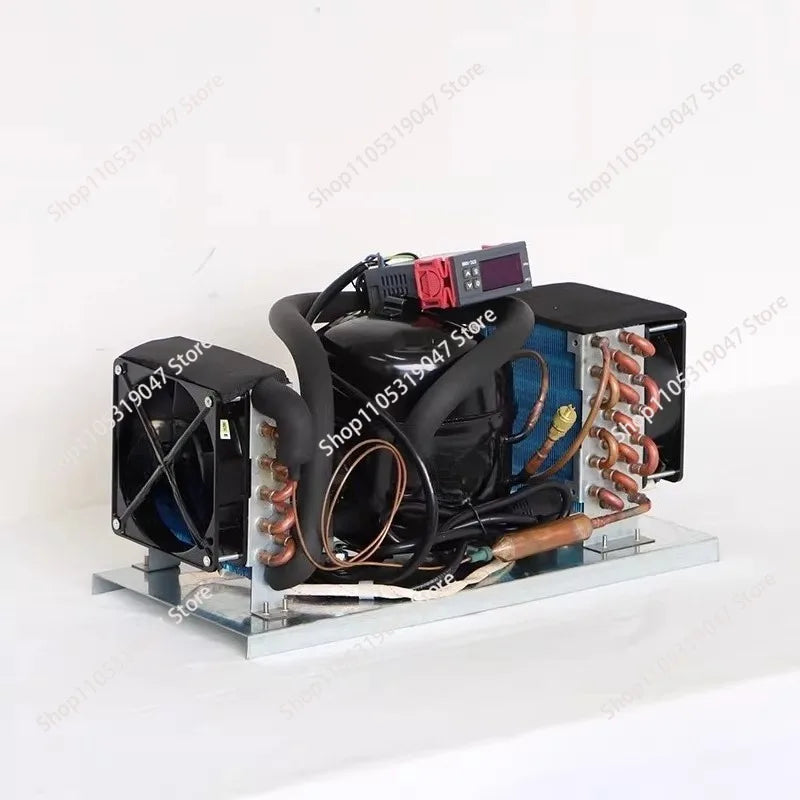 DC12V 24V Compressor Condenser BD25HC Car Refrigerator Solar Freezer Marine Refrigerator Air-cooled Refrigerator Unit