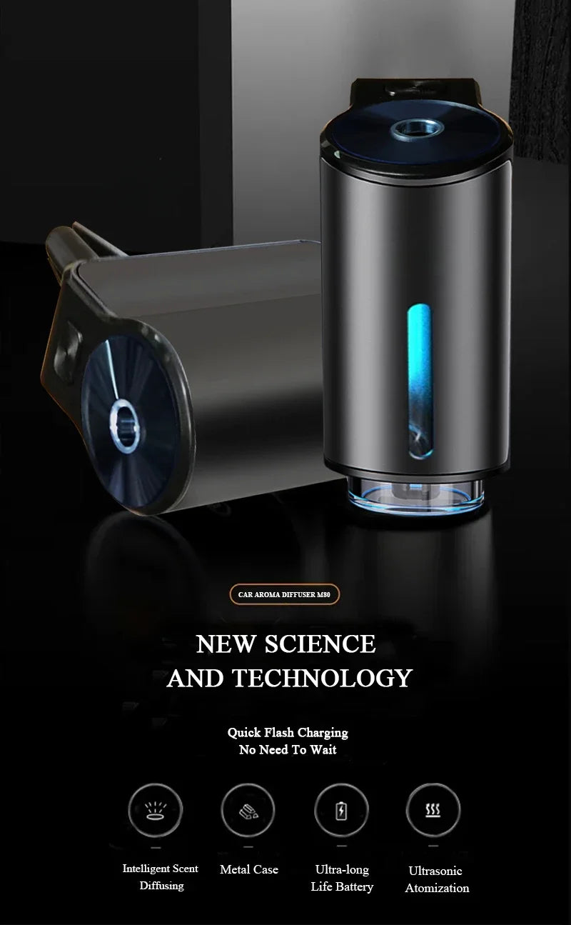 Electric Aroma Diffuser Air Freshener In The Car Air Vent Mist Humidifier For Removing Odors Auto Interior Car Accessories