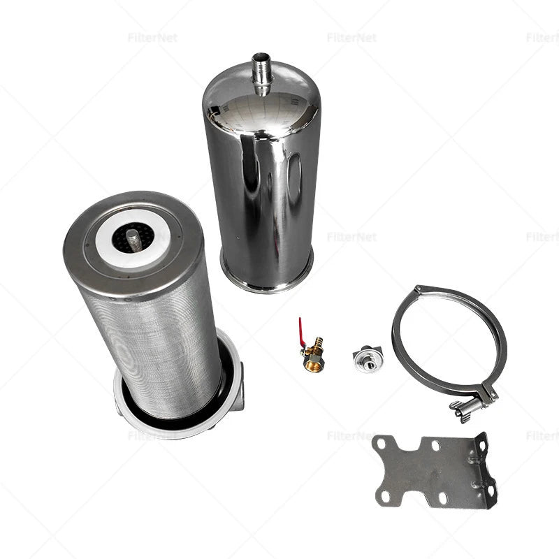 5 Inch Prefilter 304 Stainless Steel Hot Water Filter Housing DN15 DN20 DN25 for High Temperature High Flow Water Filter Housing
