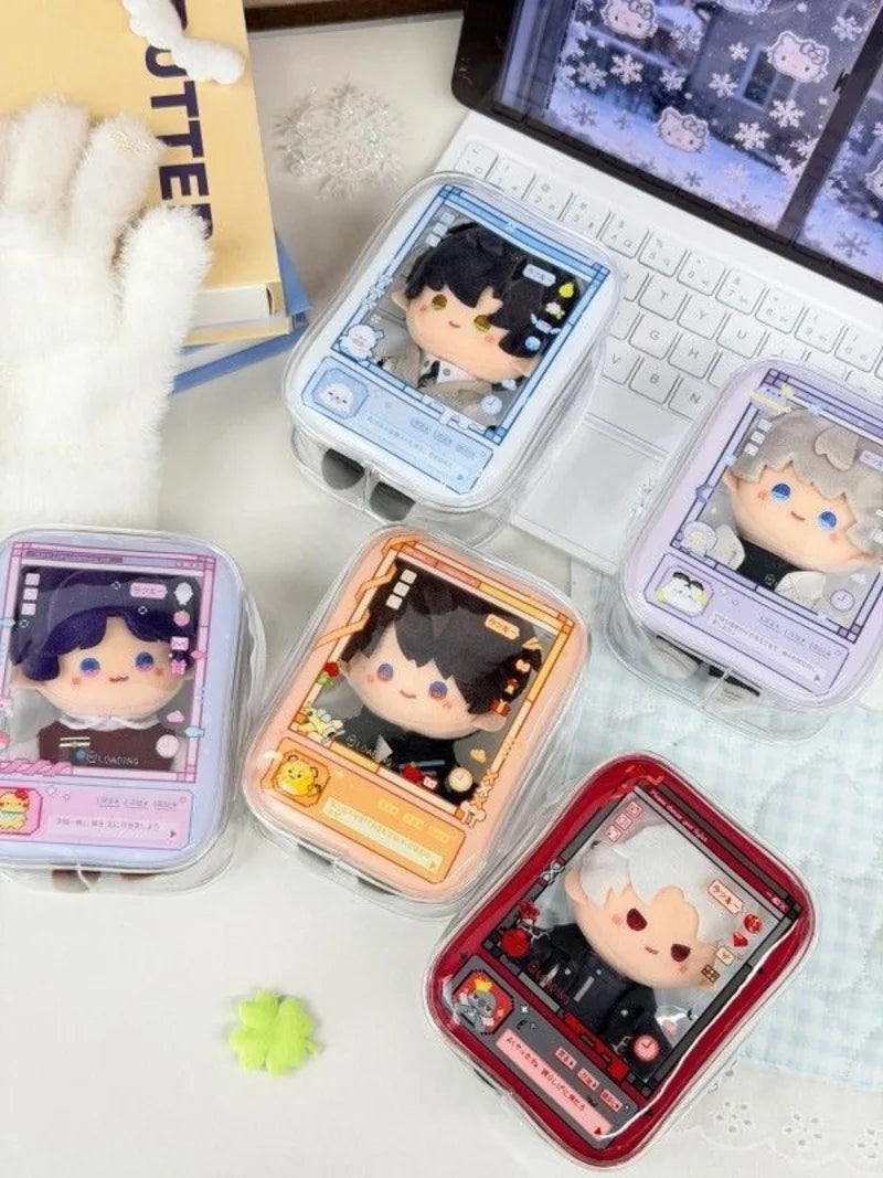 New Fun Creative Prison-themed Itabag Transparent Case For 13cm Doll Portable Clear Keychain Gift Box Collectibles Storage Pouch