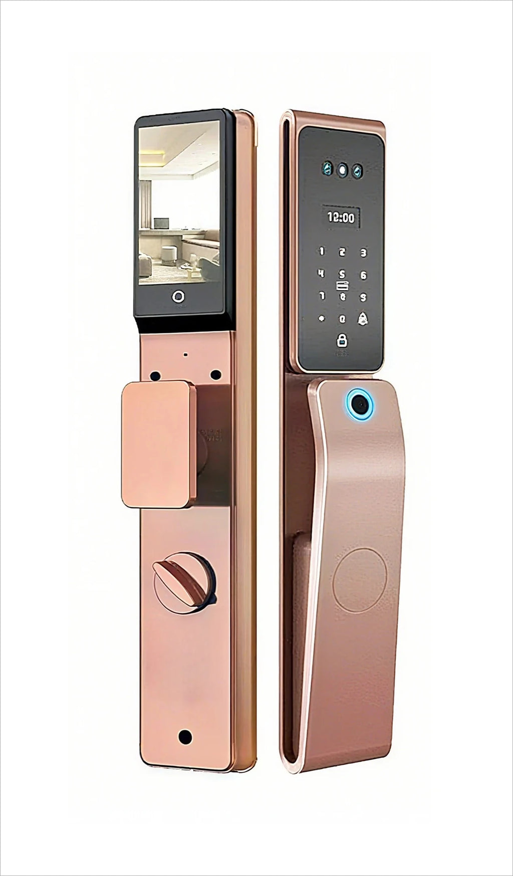 2026 New Tuya 3D Face Palm Recognition Smart Lock Durable Electronic Lock Waterproof Digital Lock Suitable for Europe, Israel