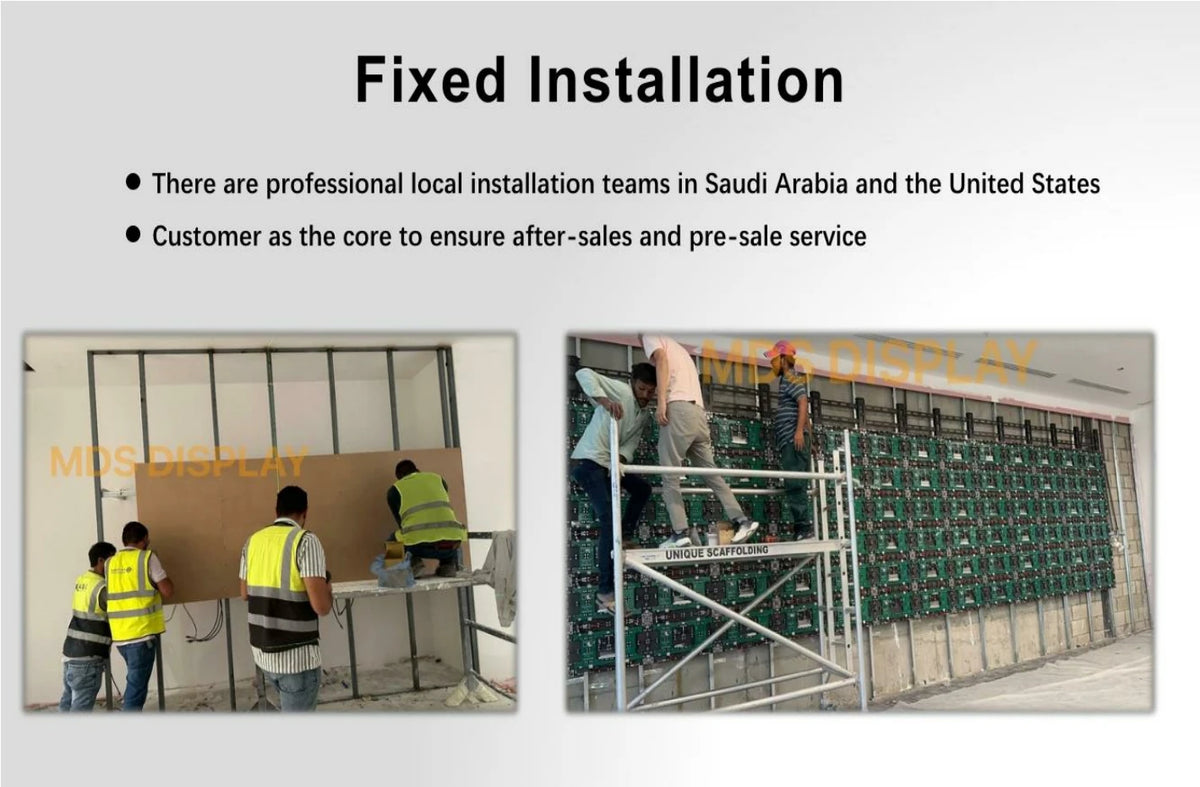 Mds Intelligent Double-Sided Screen LED Display Seamless Splicing Cluster Management with Split Display Window