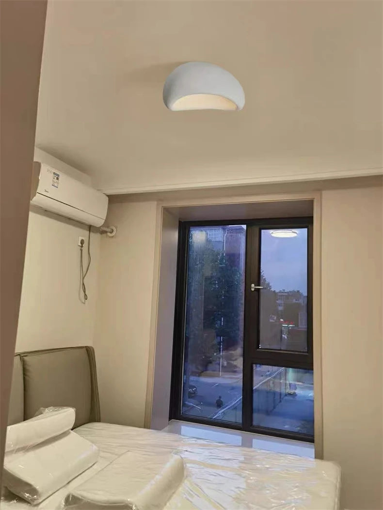 Japanese Resin Ceiling Lamp With E27 Light Bulb Led DownLight for Bedroom Living Dining Room