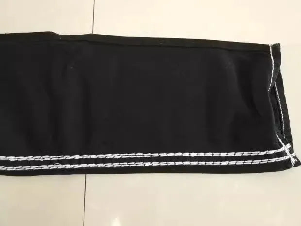 European American New Fashion Men's Black White Casual Trendy Simple Basic Straight Plus Size Denim Trousers Male Jeans Pants