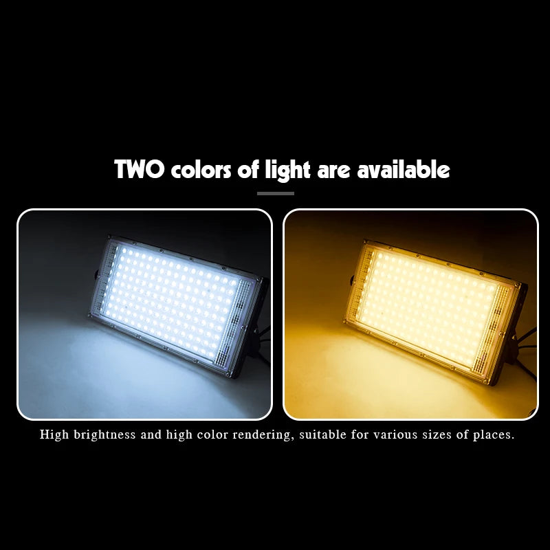 LED Floodlight 50W 100W AC220V 230V High Brightness Lighting Outdoor Waterproof Floodlight Outdoor Road Garden Courtyard Lights