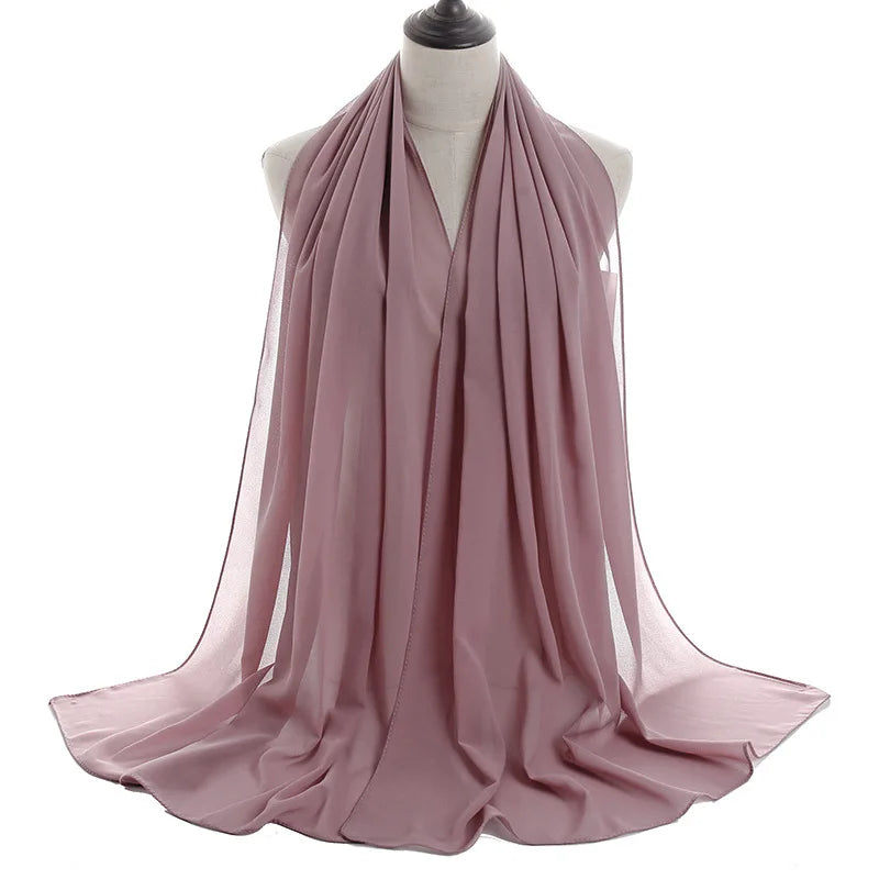 Ramadan Islamic Instant Bubble Chiffon Shawl Scarf Lady Head Wrap Women Hijabs Scarves Bufandas Muslim Veil Hijab Snood 180*70cm