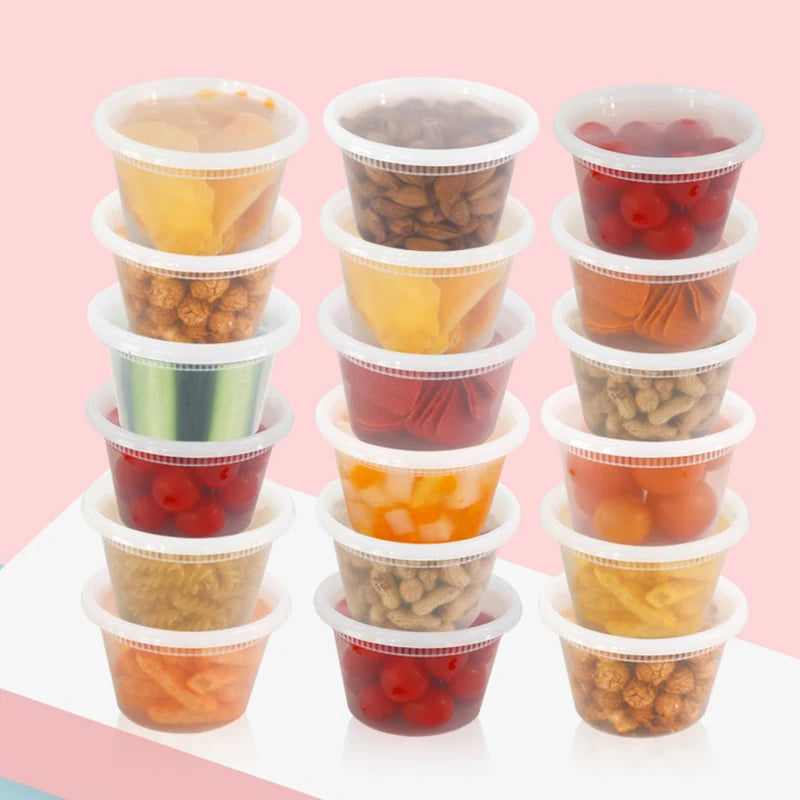 10Pcs Food Storage Box With Lid Clear Food Grade BPA-Free Freezer Microwave Safe Meal Prep Deli Takeaway Food Packing Container