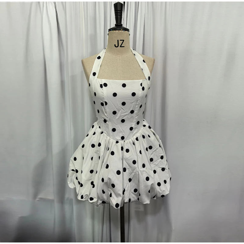 Sexy Halter Pleated Bud Mini Dress Women Sleeveless Tube Top Backless Bandage Solid Party Dresses 2026 Summer Fall Evening Robe
