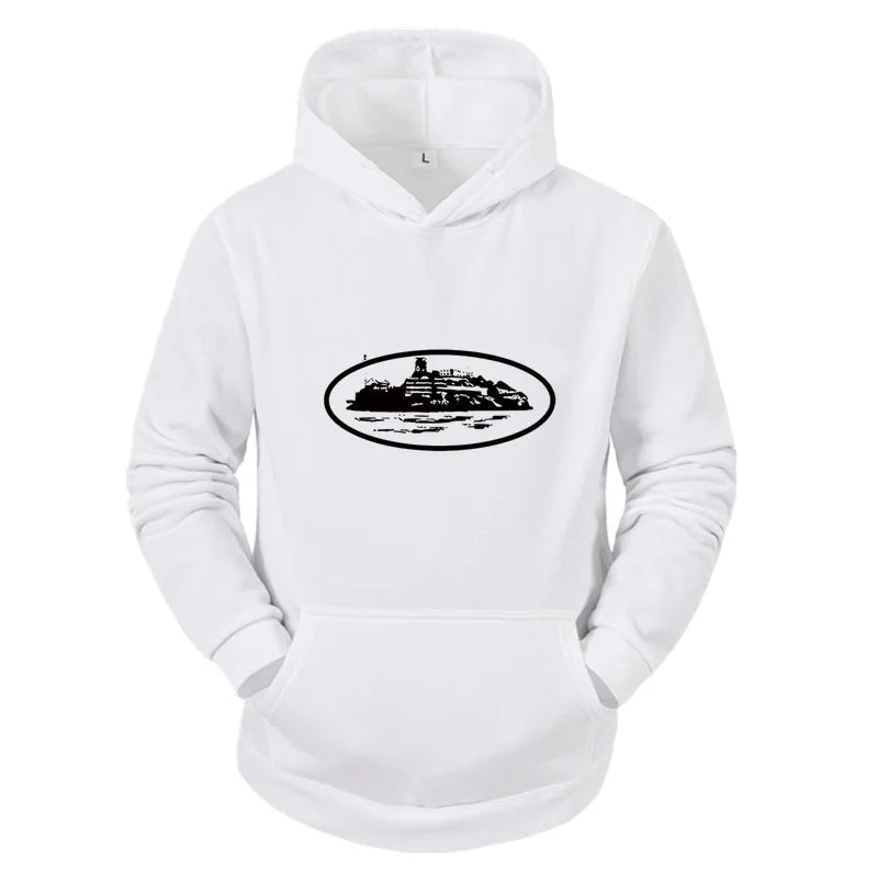 2026 Autumn/Winter New Devil Island Men's and Women's Printed Hoodies Outdoor Activities Casual Hoodies Fashion Trend Men's Wear
