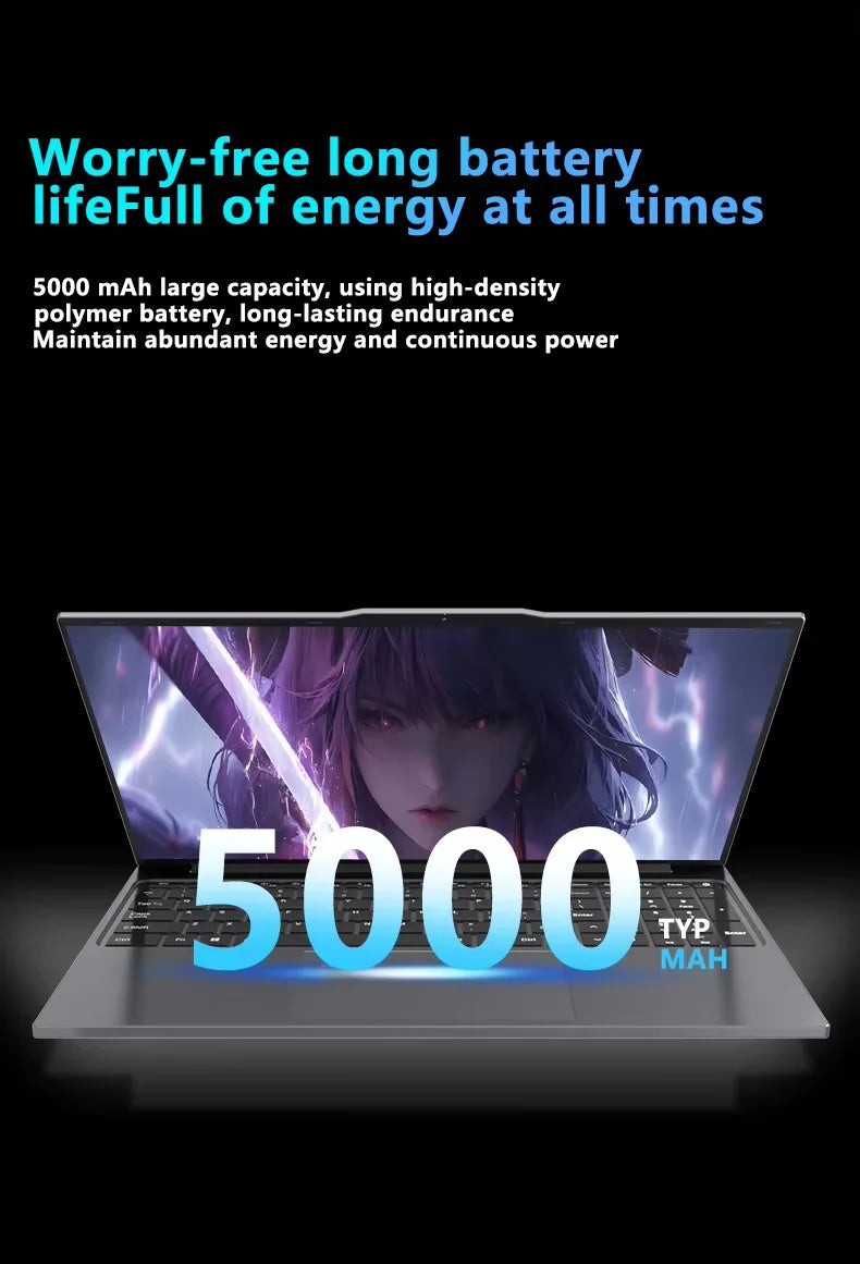 Portable Intel Core I9 10980HK Laptop 16GB RAM 1TB 2TB SSD Windows 11 15.6 inch Gaming Computer Fingerprint Unlock PC 4K Laptops