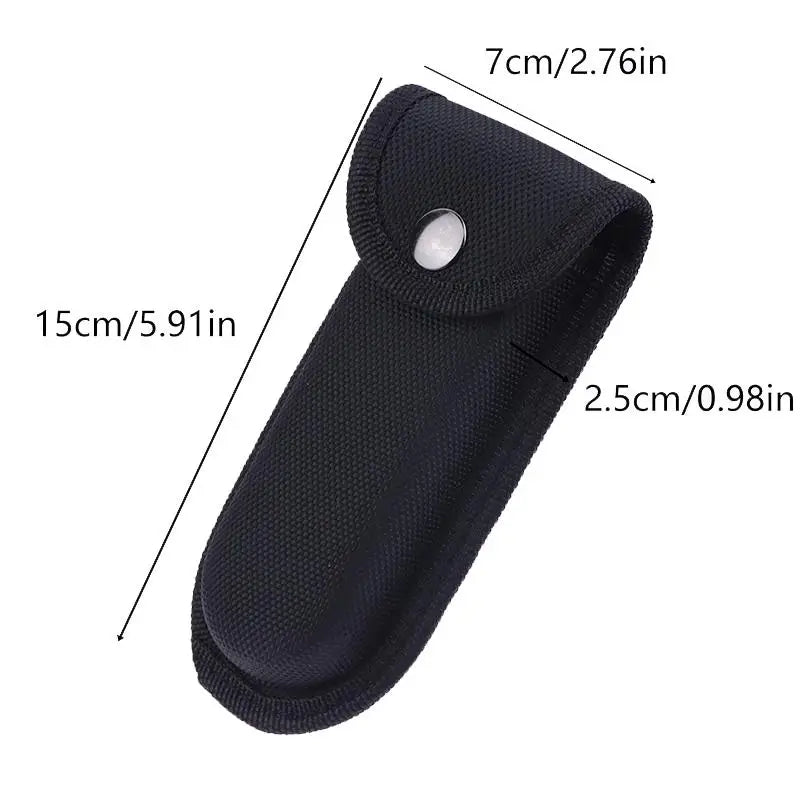 Camping Necessities: Folding Pliers & Knife Storage Bag with Flashlight Protective Sheath