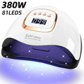UV/LED Nail Lamp Dryer - 81 LED, Auto Sensor, 4 Timer Settings, Fast Curing for Gel Polish Manicure & Pedicure