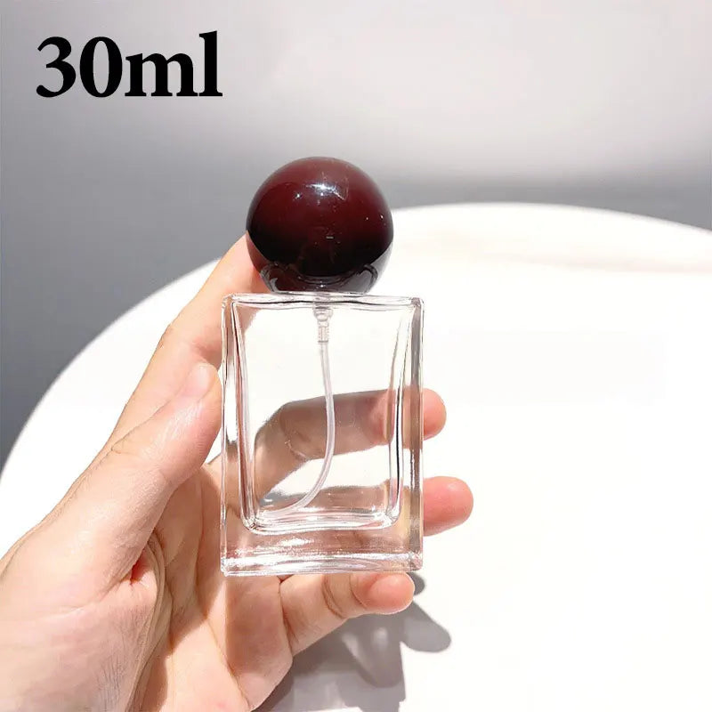 30/50/100ML Square Glass Perfume Bottles Portable Spray Bottle Large Capacity Replacement Empty Wholesale Refillable Containers